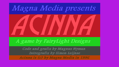 Acinna [q] Title Screen